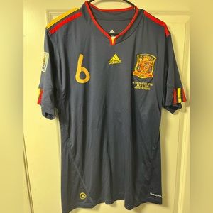 Authentic Andres Iniesta Spain 2010 World Cup Final Jersey